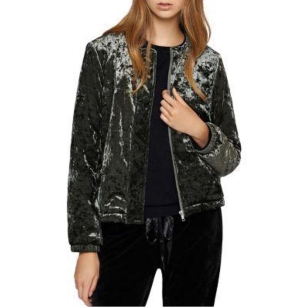 NWT Anthropologie Sanctuary All You Need Is Me Crushed Velvet Jacket Small